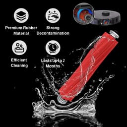 2 stuks originele hoofdborstel Gescht voor Roborock S7 accessoires Scheidbare rubberen hoofdborstelen voor S7/S7 MaxV Ultra/Q Revo/Q7 Max S7 vervangstukken/accessoires borstels voor stofzuigers — thumbnail 5