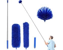 Driedelige stofafscheider met telescopische staaf 15-110 inch voor reiniging