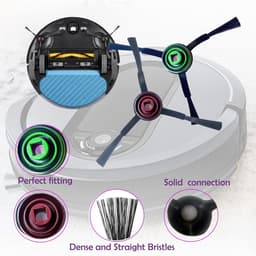 8 Stuks Zijborstels geschikt voor ECOVACS T8 AIVI/T8 MAX /N8 PRO - Stofzuigeronderdelen — thumbnail 4