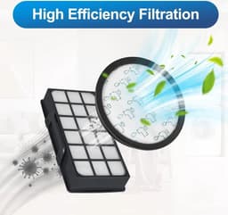 Dit is een set van 2 HEPA-filters Geschikt voor Rowenta Silence Force Cyclonic 4AAAA RO7647EA RO7663EA RO7676EA RO7681EA (Geschikt voor model RO76xx) stofzuigers. — thumbnail 4