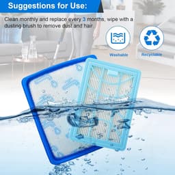 Filters voor Philips PowerPro Expert (FC9729 FC9741 FC9742 FC9743 FC9744 FC9745 FC9746), filter voor Philips Power(FC8003/01|FC6042/01|CP0616 en CP0617) / 2 stuks — thumbnail 3