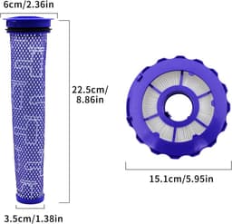 EGoods - Compatibele vacuümfilters voor stofzuiger met Dyson DC40 - Post HEPA pre-filters - Onderdelen voor dieren, meerdere vloeren - Vervanging voor 922676-01 en 923587-02. — thumbnail 4