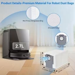 28-delige G20s Ultra Vervangingsonderdeel Accessoires voor Roborock G20s Ultra/Saros 10R/Qrevo CurvX met 2 Rode Rollers, 2 Zwarte Rollers, 4 Hepa, 6 Dweilen, 6 Stofzakken, 6 Bijrollen, 1 Schroevendraaier, 1 Reinigingsborstel, Onderhoudskit, Stofzuige — thumbnail 2