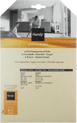 Handy  Type SI71  - Stofzuigerzakken - 4 stuks + 1 Micro Hygiënefilter - Bosch en Siemens stofzuigerzakken — thumbnail 2