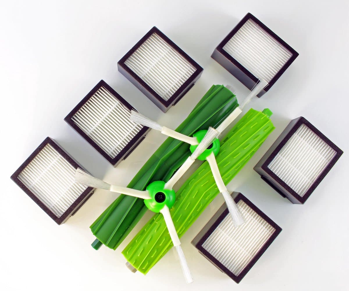 Kit, vervangset, onderhoudsset, filters en borstels, geschikt voor Roomba E5, E6, E7, i7 en i7+ — afbeelding 1