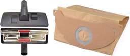 Geschikt voor KARCHER. 10 stuks. Stofzuigerzakken en Combinatie zuigmond voor WD2, MV2, WD2200, WD2210, WD2240, WD2250, A2003, A2004, A2014, A2024, A2054, A2064, A2074, A2322, Papier. COVAKO Merk — thumbnail 1