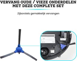 Reserve Onderdelen Set Geschikt Voor Eufy By Anker Robovac 11S/30/30C/12/35C - HEPA Filter / Borstel / Zijborstel Set - 9 Delig — thumbnail 2