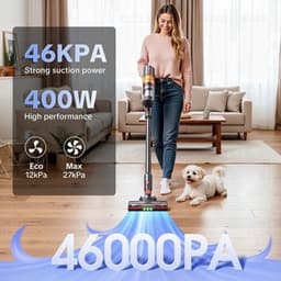 Steelstofzuiger – Draadloze Stofzuiger – Zakloze Kruimeldief – Snoerloze Zuiger – Lichtgewicht Zuigapparaat – 46KPa Zuigkracht – 60 Min Batterijduur — thumbnail 1
