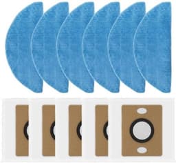 Accessoireset voor ILIFE A30 Pro robotstofzuiger - 5 microvezeldweilen en 6 stofzakken - met sterke stofafdichting — thumbnail 3