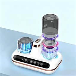 5-in-1 handstofzuiger - UV-sterilisator - Stofzuiger voor mijtenverwijdering - Ultrasone mijtenverwijdering - Combineert mijtenverwijdering en matrasreiniging - Inclusief 2 filters - Uitgerust met UV-lamp - 10.000 Pa zuigkracht - 1800 mAh — thumbnail 2