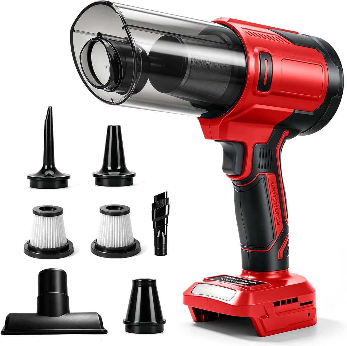 Accu-handstofzuiger compatibel met Milwaukee 18 V accu borstelloze motor 100 W - ShopVlot — afbeelding 1