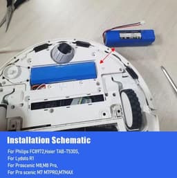 Stofzuigeraccu - 6500 mAh - 11,1 V - Oplaadbaar — thumbnail 4