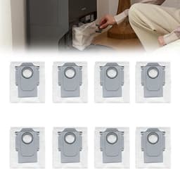 8 stofzuigerzakken – Accessoires voor robotstofzuigers – Filters – Voor Roborock Q Revo, Qrevo Slim, Qrevo Master, Q Revo Curv — thumbnail 4