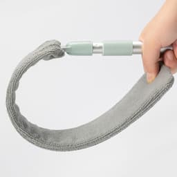 Uittrekbare Stofreiniger - Microvezel Plumeau - Spleten Reinigen - Verstelbare Handgreep - 95 cm - Grijs — thumbnail 4