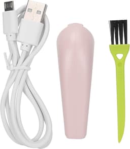 Draagbare reiniger - Mini stofzuiger - Bureau schoonmaken - Oplaadbaar via USB - 16 cm - Roze — thumbnail 3