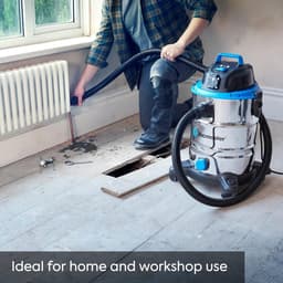 Industriële Stofzuiger 1500W Nat Droog Alleszuiger 30L met Blaasfunctie Stopcontact Bouwstofzuiger Professioneel — thumbnail 4