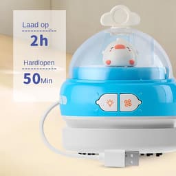 Desktop Stofzuiger - Mini Stofzuiger - Bureau Schoonmaken - USB Oplaadbaar - 11.9 x 9.1 cm - Blauw — thumbnail 3