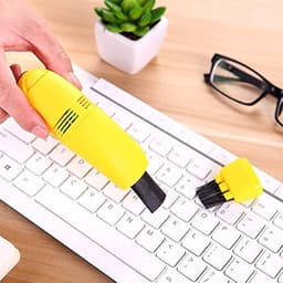 Mini Computer Stofzuiger - Toetsenbord Reiniger - Bureau Schoonmaken - USB Aangedreven - 14 cm Lengte - Zwart — thumbnail 4