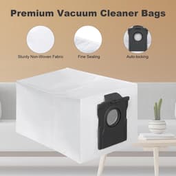 24 stuks stofzakken voor Dreame L10/L10s Pro/L40/L40s/L50/Aqua10 Ultra- L20/X40/X50 Ultra Complete- voor Mova E30/E40/V50/P50/P50s/Z60 Ultra stofzuiger- 3,2 l capaciteit stofzuigerzakken — thumbnail 3