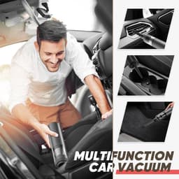 Draadloze Auto Stofzuiger - Handstofzuiger Mini - Auto Interieur Reinigen - 4-in-1 Multifunctioneel - 23 Kpa Zuigkracht - Zilver — thumbnail 4