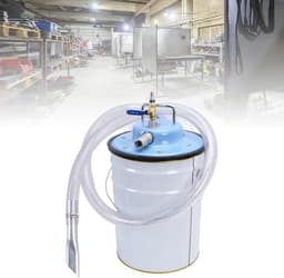Pneumatische Stofzuiger - Industriële Zuiger - Werkplaats Reinigen - Automatische Uitschakeling - 20L Tank - Zilver — thumbnail 5