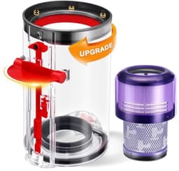 Stofbak + HEPA-filter compatibel met Dyson V11 V15 SV14 SV15 SV22, stofreservoir reserveonderdeel 970050-01/965443-01, 19,6 cm hoog — thumbnail 1