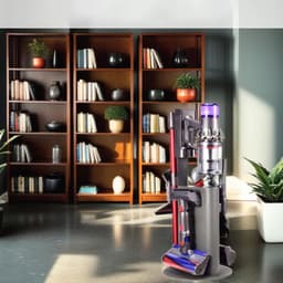 Rosfix Houder Vloerstandaard - Staal 74 cm, 32 cm Basis - 4 Accessoirehouders - Geschikt voor Dyson — thumbnail 4