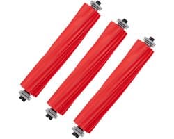 Dailygoods- Hoofdborstelaccessoires 3 Stuks - Compatibel met Roborock Q Revo/S7/S7 Plus/S7 MaxV - Reserveonderdelen - Rubber - Grondige Reiniging - Stofzuigerborstel