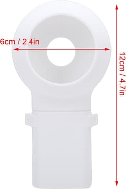 Boorstofvanger - Vuilopvangbak - Precisieboren - Snel afneembaar - 12 x 6 cm - Grijs — thumbnail 4