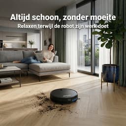 Robotstofzuiger met Dweilfunctie en Laadstation - Airson Pro Clean - Dweilrobot met App & Afstandsbediening - Geschikt voor Huisdieren en Tapijt — thumbnail 2