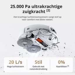 DJI Romo S (Water Tank Version) - Robotstofzuiger met dweilfunctie - Geschikt voor huisdierharen - 25.000 Pa zuigkracht - Obstakeldetectie op millimeter niveau - Wit design — thumbnail 4