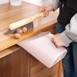 Mini Stoffer - Hand Stoffer - Bureau Schoonmaken - Grote Capaciteit - 24.5 cm - Lichtrood — thumbnail 2
