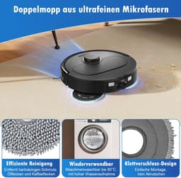 Allecto - Robotstofzuiger Accessoires - 25-delige Set - Perfecte Passvorm - Geschikt voor Roborock Qrevo Pro/S - Inclusief Filters - Hoogwaardig — thumbnail 5