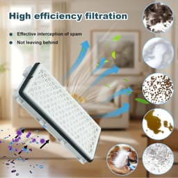 3-delige HEPA-stofzuigerfilterset, stofzuigerfilter voor Miele Compact C1 & C2, Complete C2 & C3, S8340, HEPA-stofzuigerfilter voor mensen met allergieën ter bescherming tegen fijnstof en geuren. — thumbnail 4