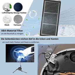 Accessoires geschikt voor Dreame X40/X50 PRO/S40 - Hoofdborstel, zijborstel, stofzak, filter, doek — thumbnail 4