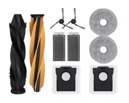 Vervangingsset geschikt voor Dreame X50 Ultra Complete/L50 Pro Ultra/L40s Pro Ulta/X50 Master stofzuiger - reserveonderdelen voor Mova V50 Ultra met 2 dubbele hoofdborstels - 2 filters - 2 dweilpads - 2 Zijborstel - 2 stofzakken — thumbnail 1