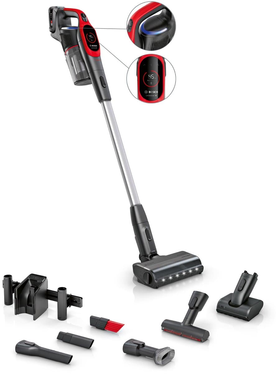 Bosch - Unlimited 9 - BBS931PET - Steelstofzuiger - Rood — afbeelding 1