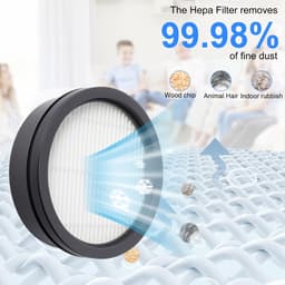 Dailygoods- HEPA-filter 2 stuks - stofzuigerfilter - wasbaar - herbruikbaar - compatibel met Dreame H12 Dual/M12/H13 Pro - hoogwaardige materialen — thumbnail 5