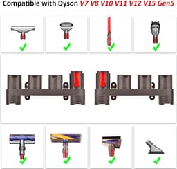Wandgemonteerd accessoirerek Geschikt voor accessoires van de Gen5, G5, V15 en V12 stofzuigers — thumbnail 2