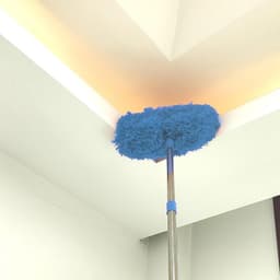 Ventilator Reiniger - Stofdoek Hoge Plafonds - Stof Verwijderen - Uitschuifbare Steel - Tot 126 cm - Blauw — thumbnail 2