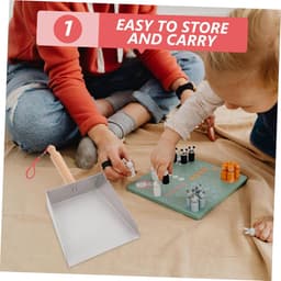 Kleine Stoffer - Stoffer en blik - Snel opruimen - Met handvat - 21.5 cm - Multicolor — thumbnail 2