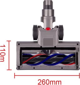 Kenvor - Gemotoriseerde roterende Borstel - Compatible met Dyson V7 V8 V10 V11 V15 - Turboborstel Zuigmond Elektrisch Mondstuk - Directe aandrijving - Vloerborstel met 4 LED-lampen voor tapijten en harde vloeren- — thumbnail 4