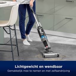 BISSELL CrossWave HF2 Select - Steelstofzuiger met Dweilfunctie - Vloerreiniger met Snoer - Lichtgewicht Vacuum Cleaner - Reinigingsmachine voor Harde Vloeren - 2 in 1 Stofzuiger & Dweil - Extra Krachtige Motor 46aW - 3847N — thumbnail 5