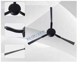 4 x Zijborstel compatibel met Dreame X30 Ultra/L10s Pro Ultra Heat/L10s Ultra Gen 2/Mova S10/E30 Ultra - Hoogwaardige vervanging — thumbnail 4