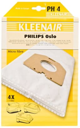 Kleenair Stofzuigerzakken Philips Oslo Ph-4 4 stuks — thumbnail 3