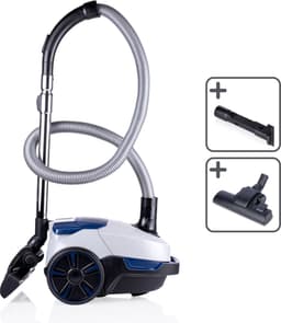 Dirt Devil Stofzuiger met Zak DD2002 - Vacuum Cleaner met HEPA 10 Filter - Stofzuiger met Combiborstel en Kierenzuigmond 800W - Wit — thumbnail 1