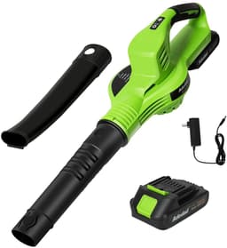Bladblazer - Bladblazers met Accu - Stofzuiger - Draadloze - Elektrische - 21V - 3000W - Tuinreiniger met 1 Accu, Compatibel met 18V Batterijsystemen — thumbnail 1
