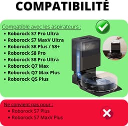 Stofzuigerzak voor Roborock S8 Pro-S8 Plus-S7 Pro Ultra-S7 MaxV Ultra-Q7 Max-Q5 Plus - stofzakken [Set 10] — thumbnail 4