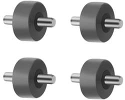 Set van 4 Draadloze Stofzuigerwielen - Vervangende Voorwielen - Perfect voor NV35/NV352/NV355/NV356E/NV500/NV501