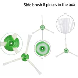 Vervangende Onderdelen Voor Robotstofzuiger - Dubbel Rubberen Borstel En HEPA Filter - Compatibel Met I3 I4 I6 I7 I8 J7 E5 E6 Serie - 3-Delig Set — thumbnail 2